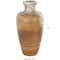 Brown Ceramic Antique Style Distressed Patina Vase